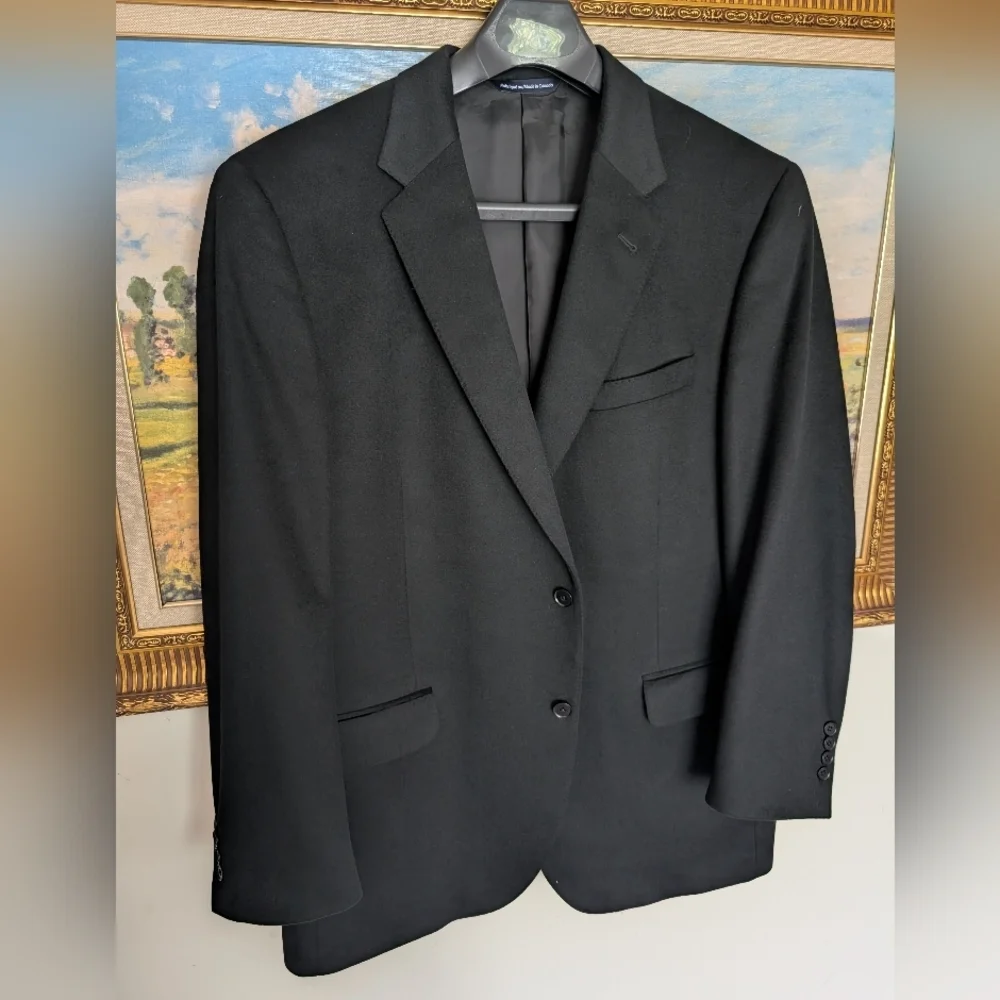 Taylor Richards Conger 100% Cashmere Black Blazer